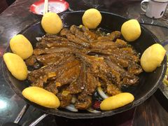 噶巴锅黄鱼贴饼子-粗粮人家·东北菜(洋桥店)