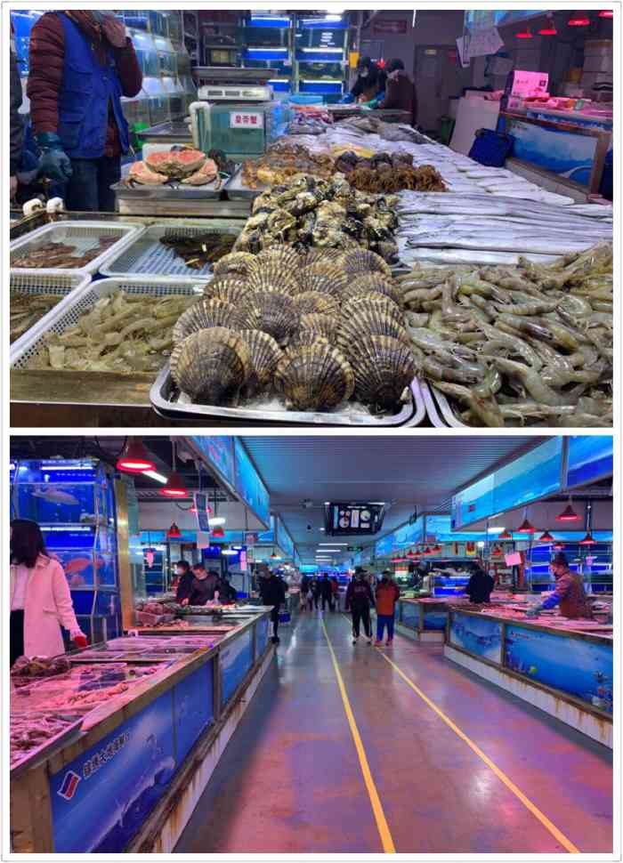 锦绣大地海鲜厅-"买了皮皮虾扇贝,价格没啥优势,海鲜新鲜种.