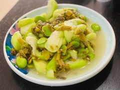 绍兴咸菜蚕豆炒丝瓜-绍兴名菜馆(可乐路店)