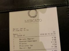 账单-Mercato莫卡多露台餐厅与酒吧(K11店)