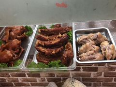扒猪脸！血豆腐，酱骨架-郭记家常菜下水馆