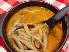 蘑菇汤莜面鱼鱼-西贝(东城万达广场店)