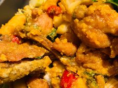 特色咸蛋黄牛蛙干锅-精悦蓉(松江万达广场店)