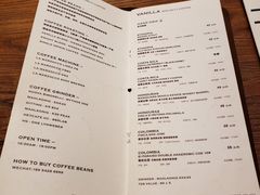 菜单-Vanilla Specialty Coffee(八大关店)