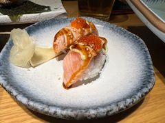 火焰三文鱼手握-三石铁板烧(紫竹桥店)