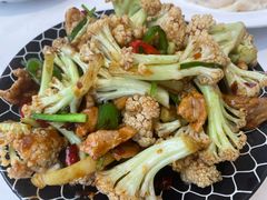 干锅有机花菜-海知道大连海鲜水饺(南山大冲店)