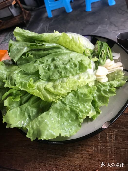 独门驿烤肉·七周年(玉林店)-生菜-菜-生菜图片-成都美食-大众点评网