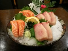 三文鱼黄鰤鱼刺身-松子料理(白家庄店)
