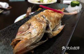 Salt-grilled Blackthroat Seabass