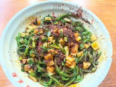 油泼面-手擀菠菜面(西康路店)