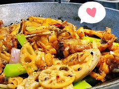 蒜泥龙虾配干锅牛蛙-独一道·邵伯龙虾土菜馆·烧烤(雨花西路店)