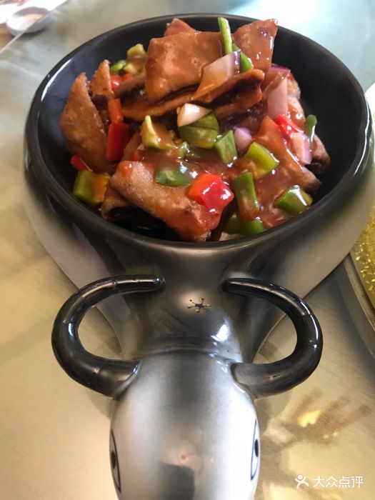 一个勺子新疆锡伯主题私房菜牛肉加沙图片