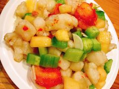 鳕鱼爆虾球-陈傻子餐厅(世纪都会店)