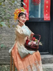 -后宫·古装汉服京剧儿童亲子全家福摄影