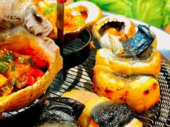 -围炉肉舍•炭烤活鳗•丹东海鲜烤肉(步行街店)