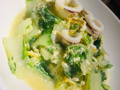 笔管鱼炒小白菜-必点海鲜·鲅鱼水饺(鞍山西道店)