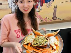 清蒸活板蟹-本达人海鲜烧烤·朝鲜族风味(发展店)