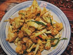 油渣炒花菜-小铫鸡汤