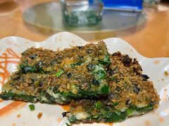 墨鱼韭菜饼-隔田烧鸡