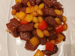 金蒜片银杏牛肉粒-青岛海景花园大酒店·白果树餐厅青岛菜