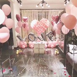 -七月气球布置订婚·宝宝宴· 求婚·生日布置(二七万达店)