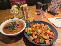木瓜鲜虾色拉-JINNS锦时 steak&pizza(浸信会礼拜堂旧址店)