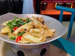 干锅丽水香菇花菜-探花·意境江南菜·唐伯虎文化体验店·松鼠桂鱼(观前店)
