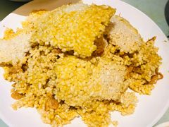 蟹黄锅巴虾-刘胖子家常菜·蹄花焖藕(富安街店)