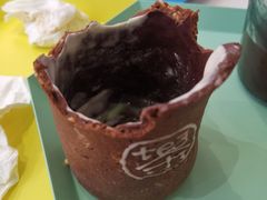 饼干杯奶盖茶-茶是一枝花泡茶店