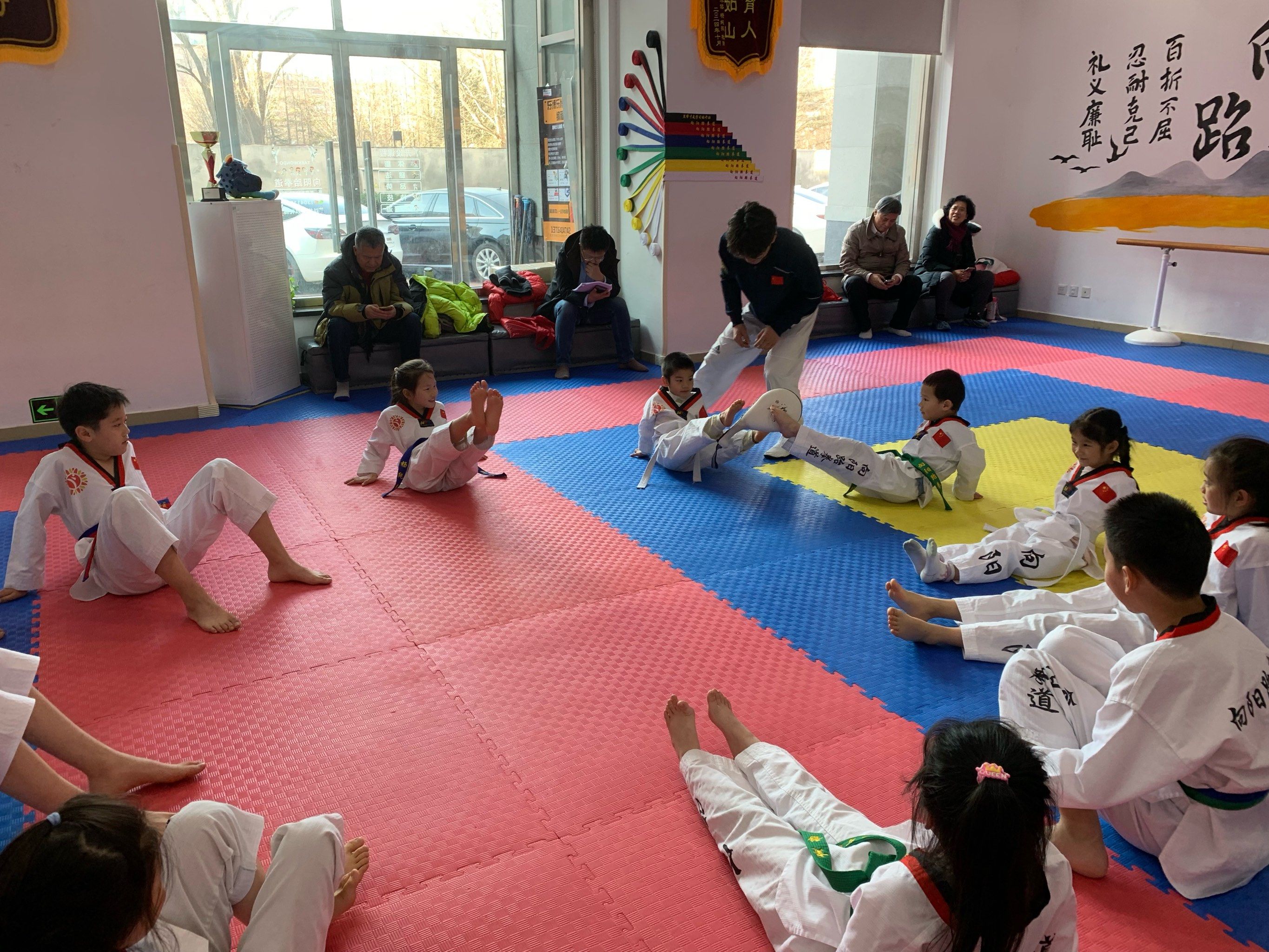 春节前的跆拳道课程人数只增不减