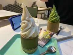 桂花抹茶冰淇淋-茶是一枝花泡茶店