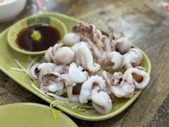 芥末白灼八爪鱼-贞姨美食·老字号海鲜大排档