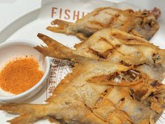 干炸银鲳鱼-新海渔港·胶东海鲜家常菜·家宴(奥体中心店)