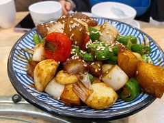 蒜香牛肉粒-喜上喜鸡煲翅(吉大店)