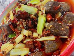 爆炒麻辣鸡血-华仔龙虾(永乐路总店)