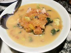 番茄海鲜煮西兰花-绿茶餐厅(乐峰广场店)