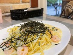 日本风味虾仁奶油面-BISTROFIORE美伊娜(伊犁南路店)