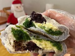 蝶豆花抹茶血糯米软欧-Max Bakery 阿唛手作