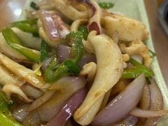 爆炒新鲜鱿鱼-力哥地道海南菜·联谊文昌鸡老店