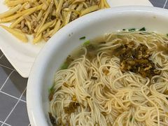 雪菜肉丝面-古尚锦酒楼·水上餐厅
