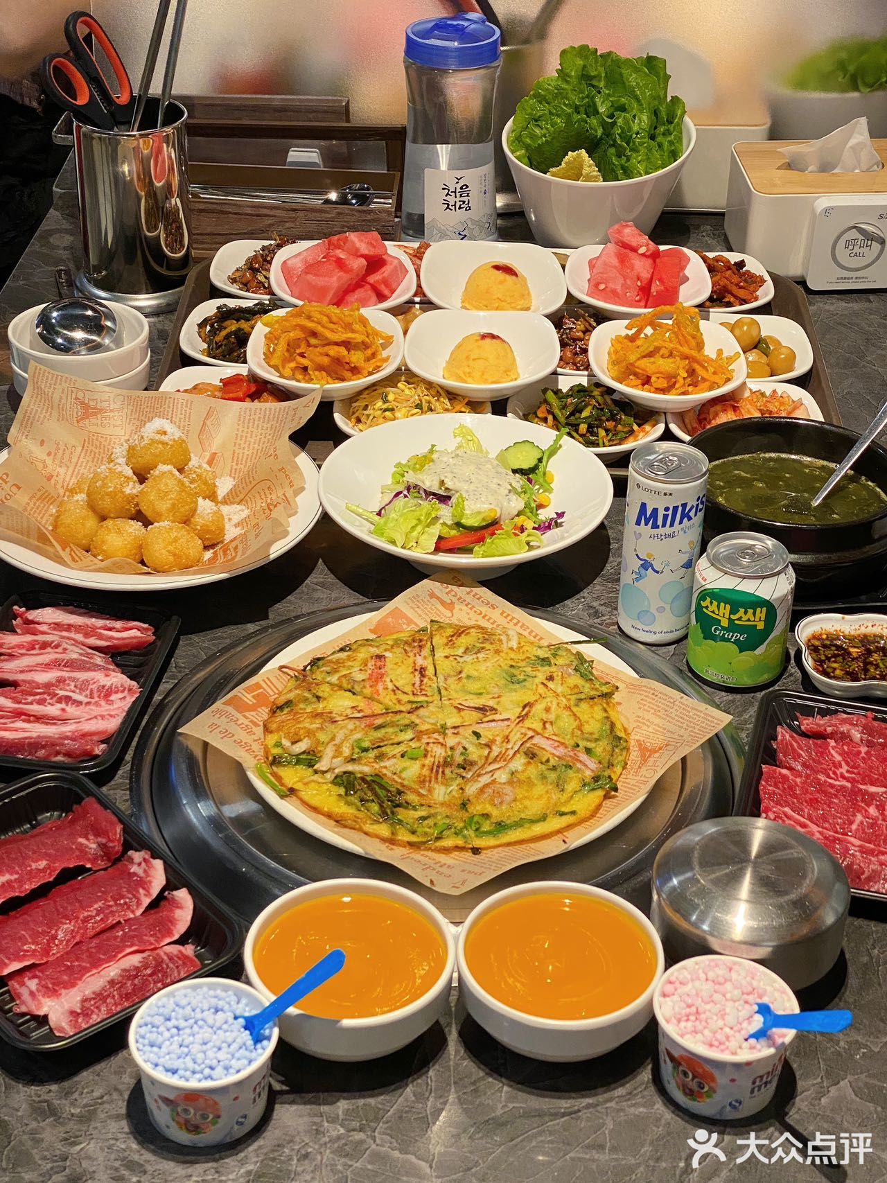 不愧是正宗韩式烤肉呀～