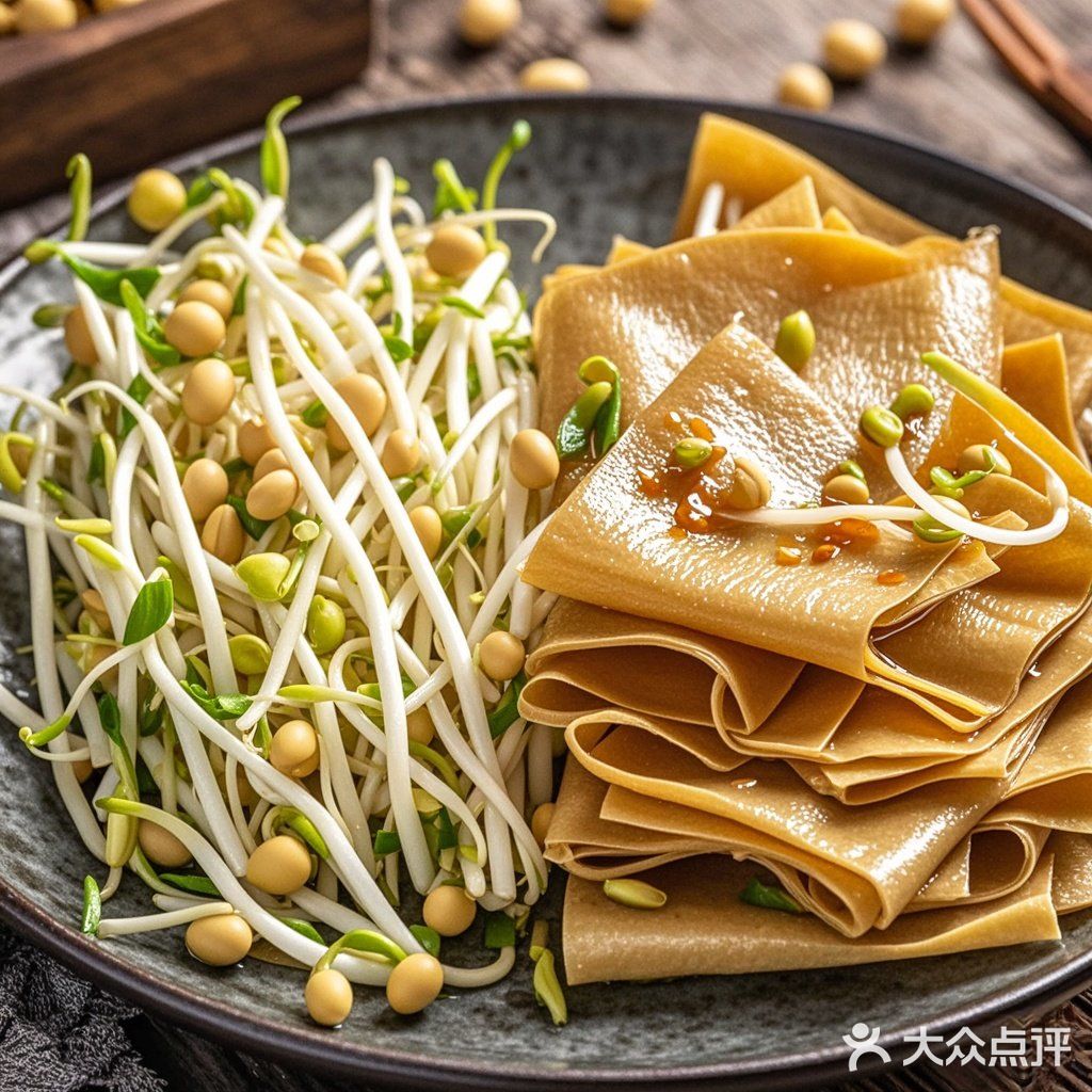 【猫曰】黄豆芽拌豆皮