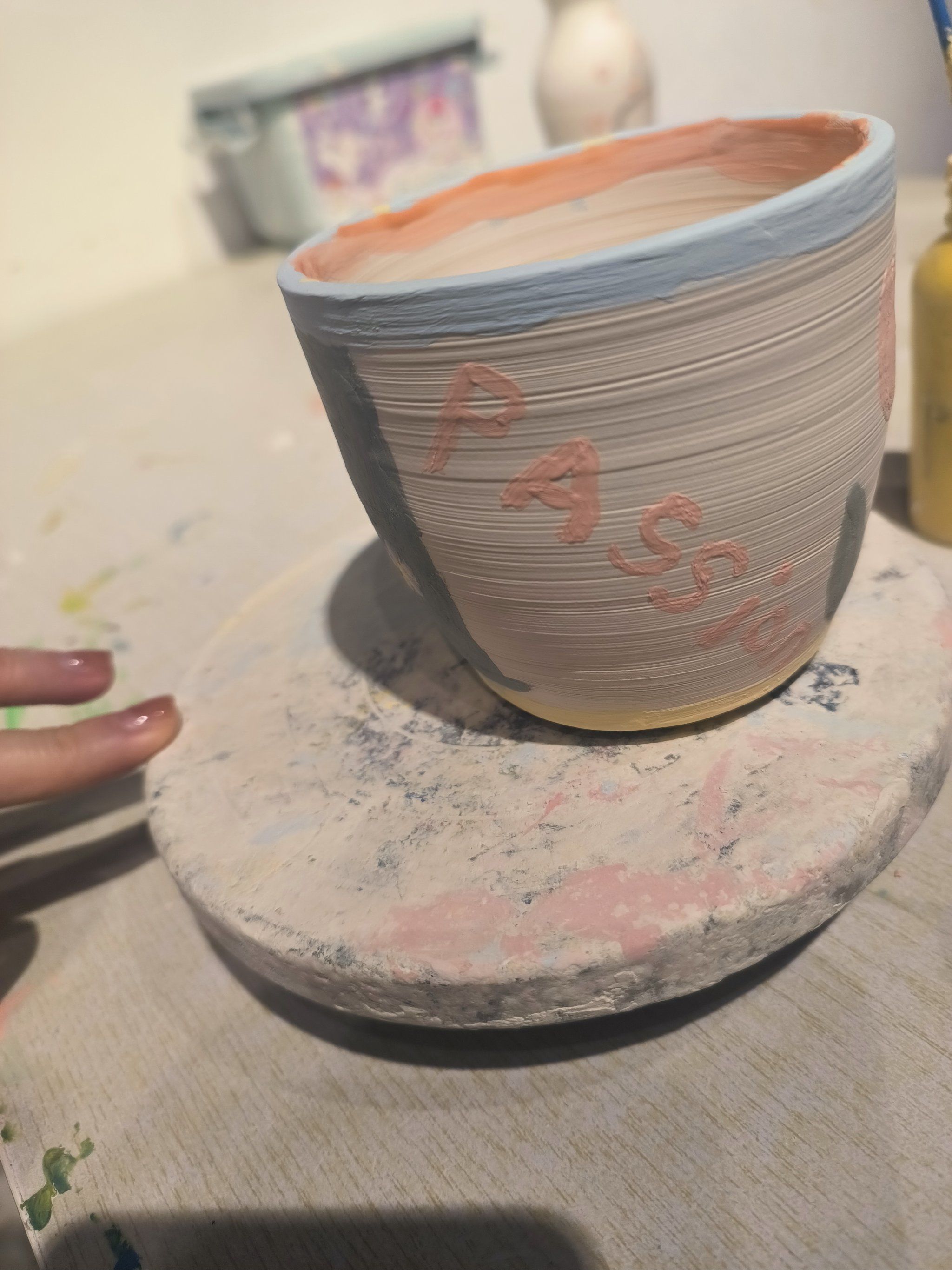 手工陶瓷杯diy
