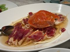 鲜人参花雕火腿蒸松叶蟹-湖滨28中餐厅·西湖宴·杭州君悦酒店