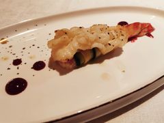 嫩煎大虾春竹笋卷-上海兴国宾馆香樟园西餐厅