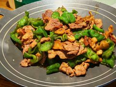 辣椒炒黑猪肉-禾珍珠家常小馆(河南博物院店)