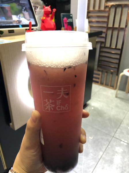 一夫茶(粮道街店)-"在妖怪烧烤旁边,头一天喝过青蛙撞奶!非常.