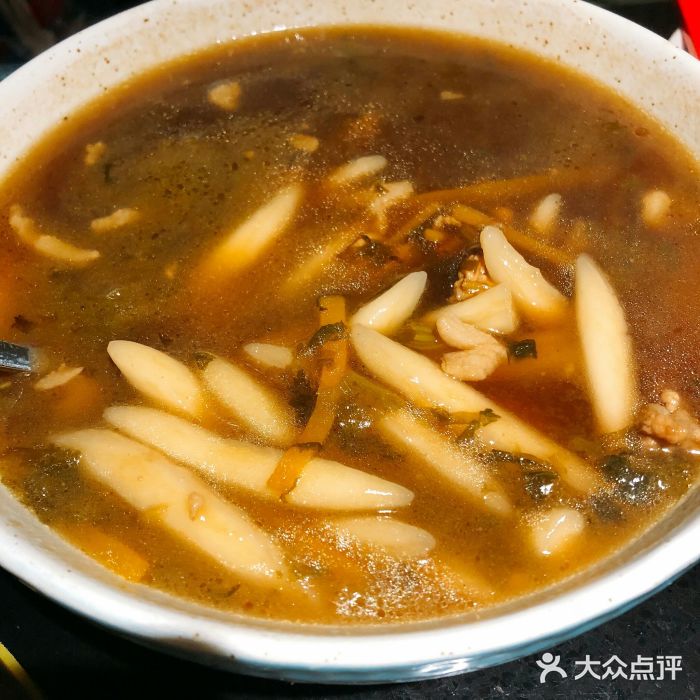 老头儿油爆虾·知味杭州(爱琴海购物公园店)雪菜面疙瘩图片