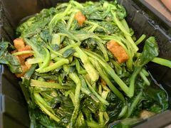 猪油渣炒素菜-北平楼·烤鸭·北京菜(牡丹园店)