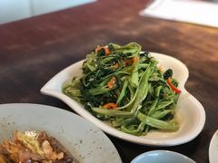 马拉盏炒通菜-大头虾越式风味餐厅(光明广场店)